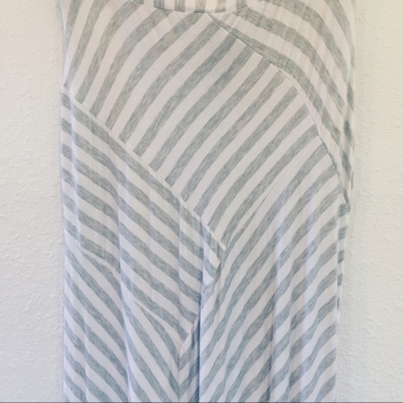 Asymmetrical Stripe High Waisted Maxi Skirt size L - Picture 2 of 5